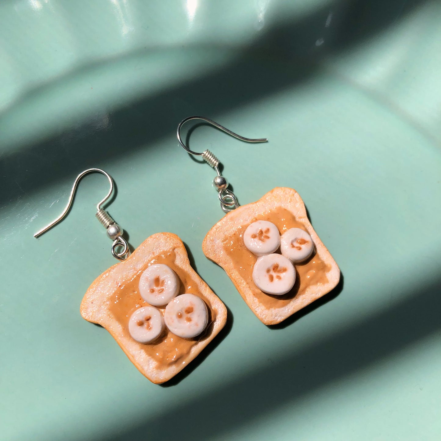 Peanut Butter and Banana earrings