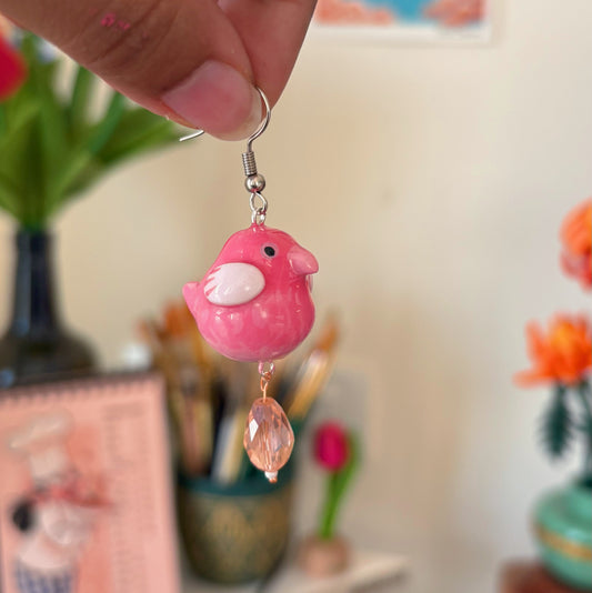 Love at first chirp earrings