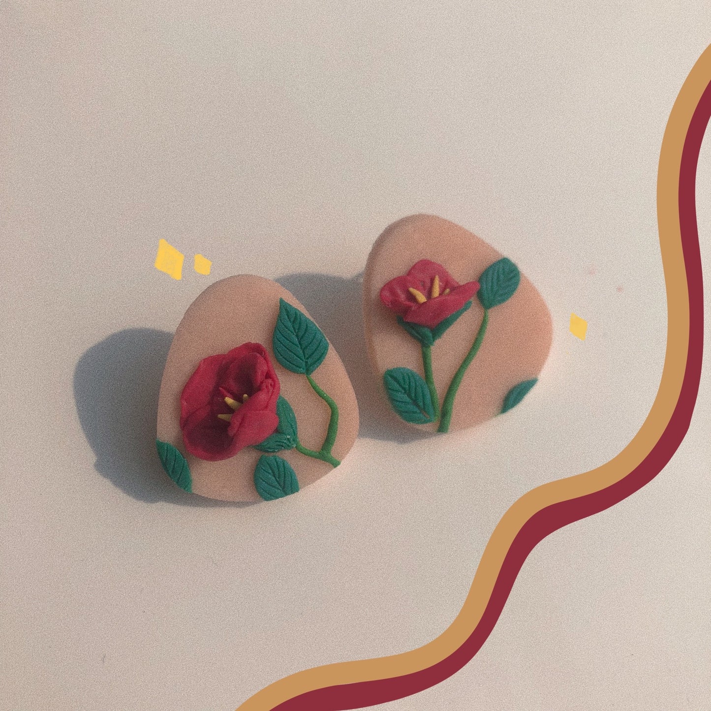 Peony Studs