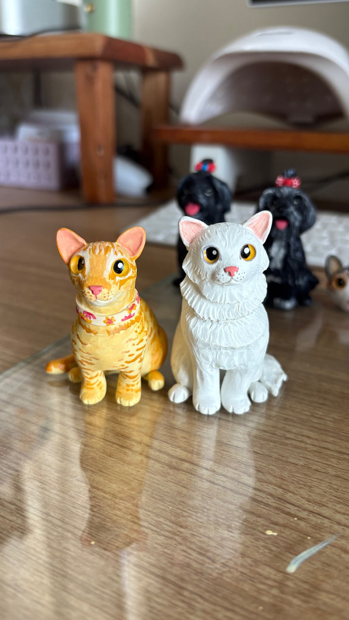 Custom pet sculpture commission by Moon Kiln