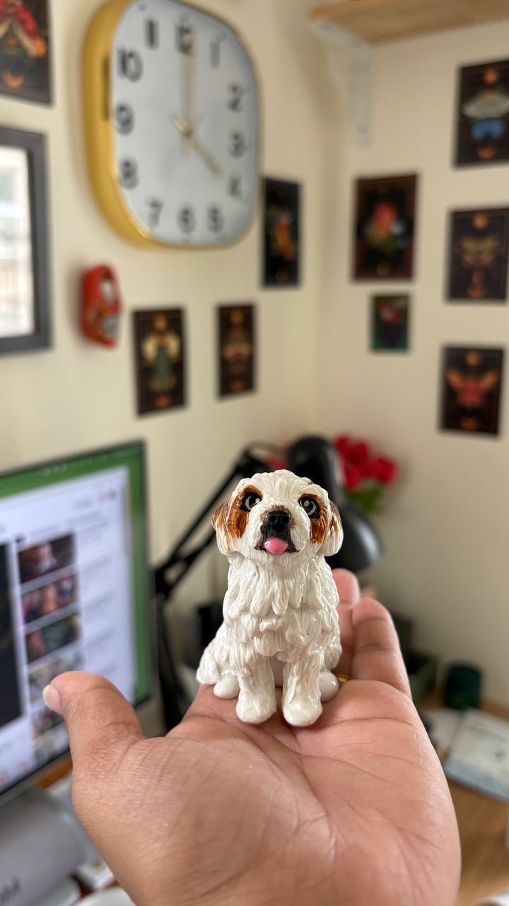 Custom pet sculpture commission by Moon Kiln
