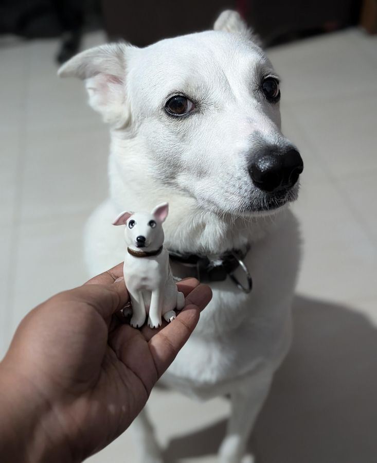 Custom pet sculpture commission by Moon Kiln