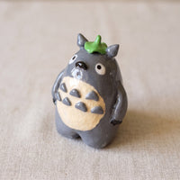 Forest Spirit (Large) handmade glossy clay desk pal, isometric view