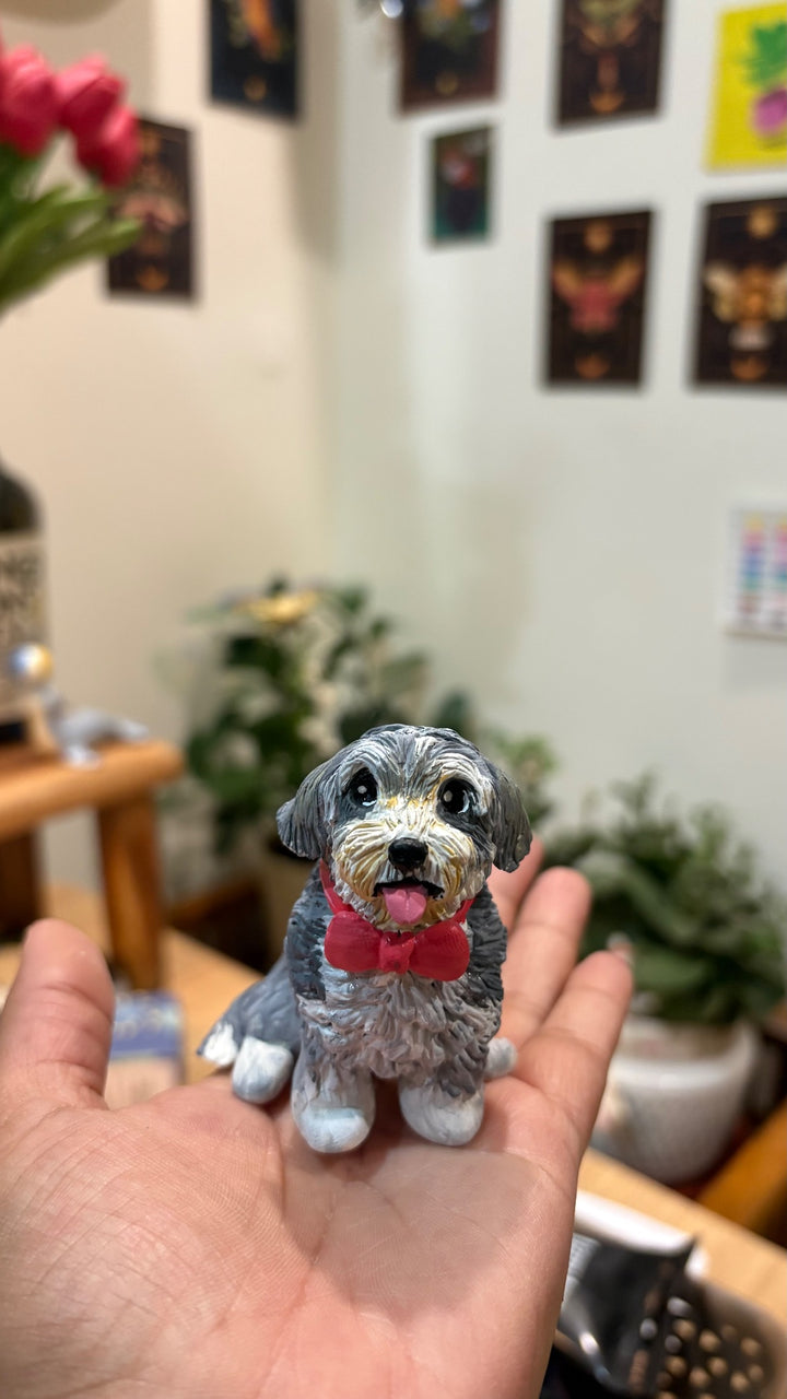 Custom pet sculpture commission by Moon Kiln