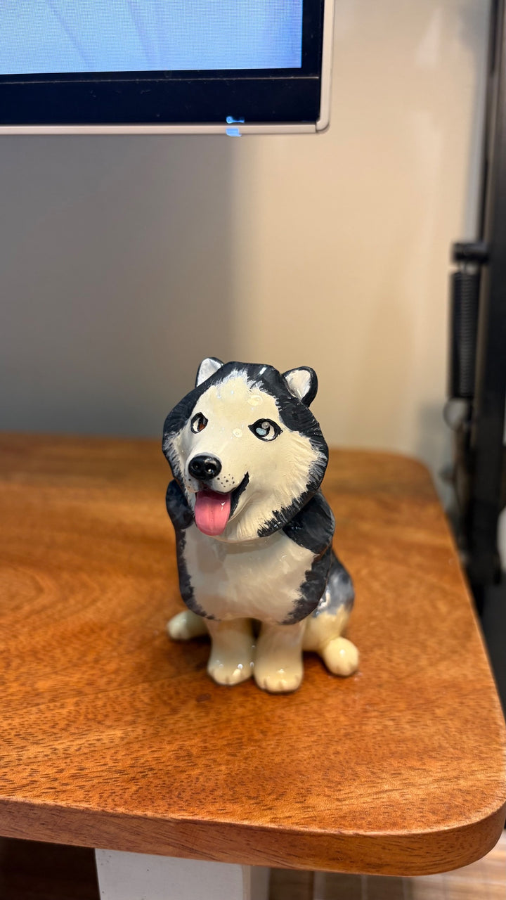 Custom pet sculpture commission by Moon Kiln