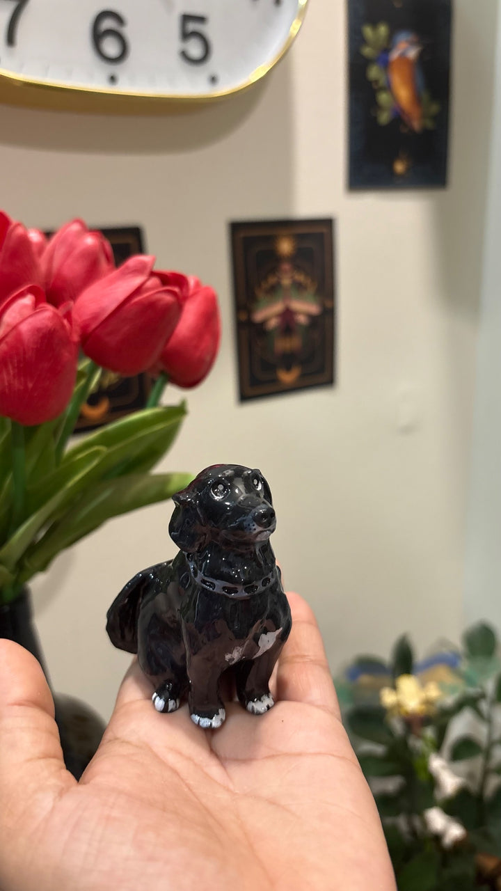 Custom pet sculpture commission by Moon Kiln