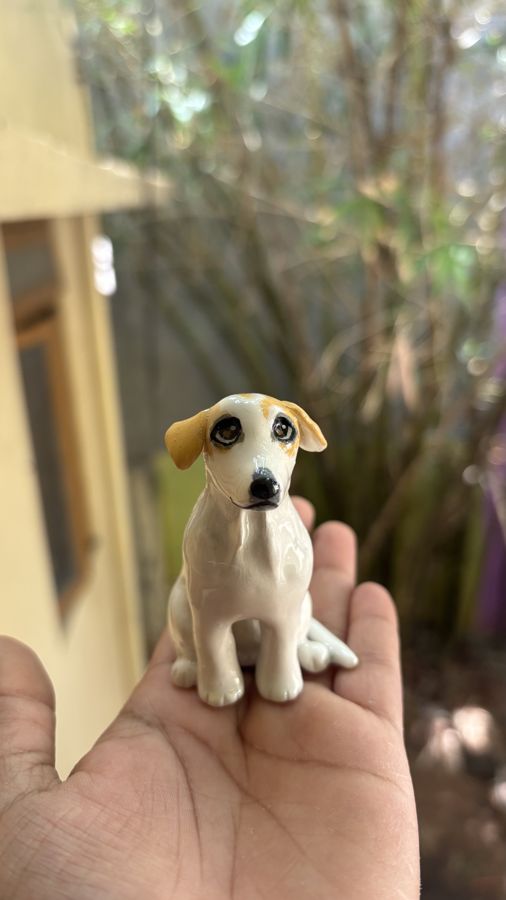 Custom pet sculpture commission by Moon Kiln