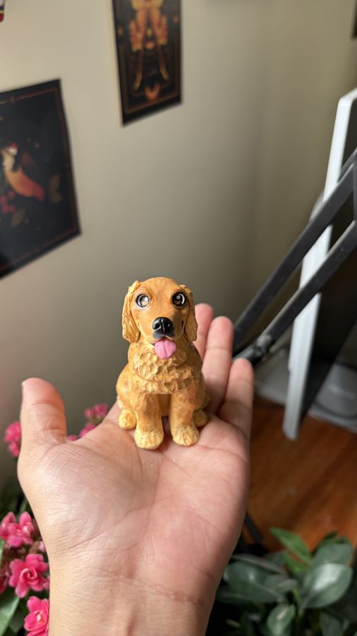 Custom pet sculpture commission by Moon Kiln